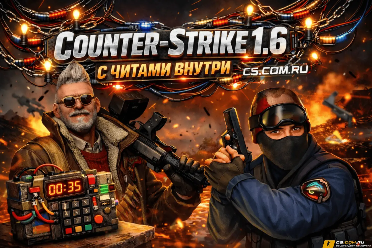 (CS 1.6) КС 1.6 с читами АИМ и...