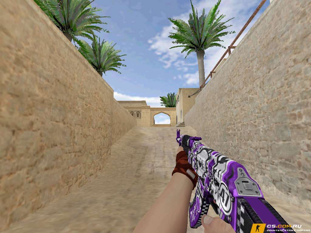 Модель AK-47 «Фиолетовое разрушение» для CS 1.6