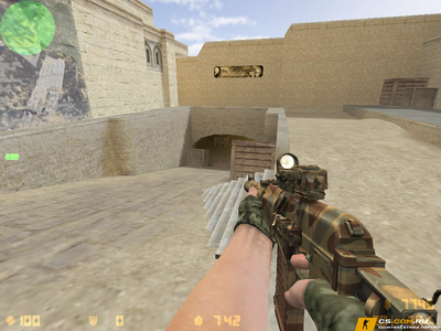 Модель AK-47 AS VAL «Camouflage» для CS 1.6