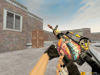 Модель M4A1 «Стикер» для CS 1.6