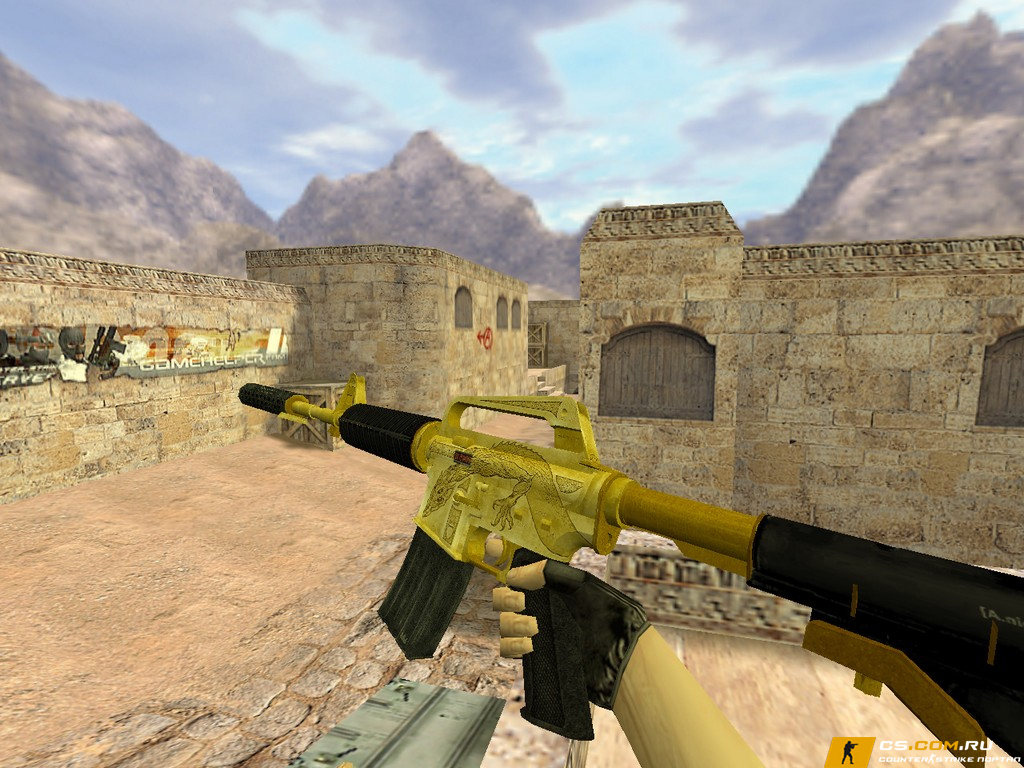 Модель M4A1 «Золотой Василиск» для CS 1.6