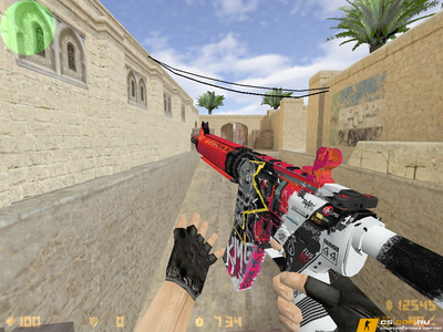 Модель М4А4 «Дикий Стиль» для CS 1.6