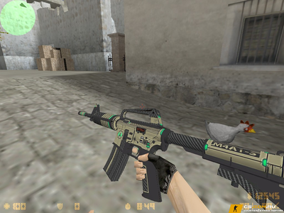 Модель М4А1-с «Кибер» (переделанная) для CS 1.6