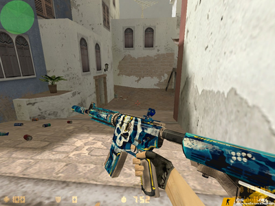 Модель М4А4 «Ультрамариновый Маньяк» для CS 1.6