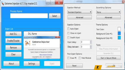Инжектор для читов CS:S (КС:С) Extreme injector v3.7.2