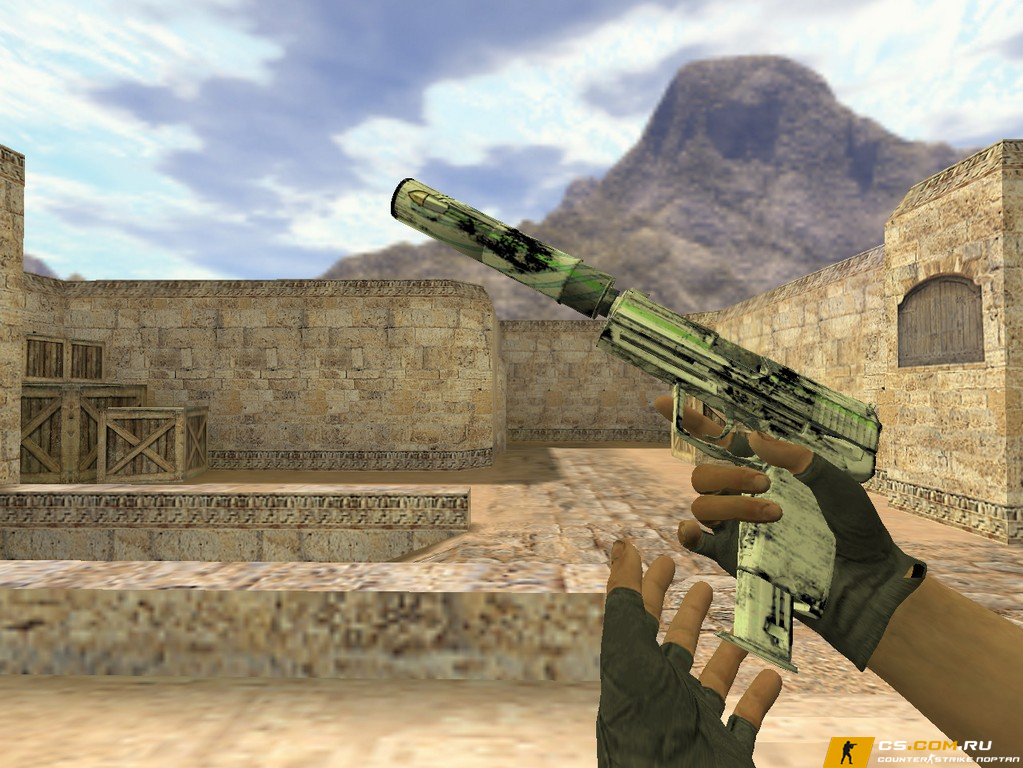 Модель USP Следы асфальта для CS 1.6