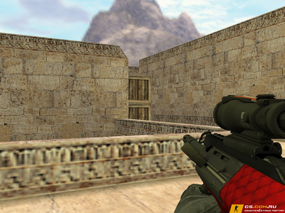 Модель AUG Красный и опасный для CS 1.6