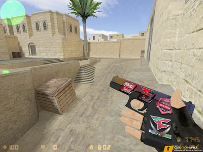 Модель Glock Градиент с наклейками для CS 1.6