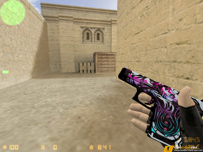 Модель Glock Неонуар для CS 1.6