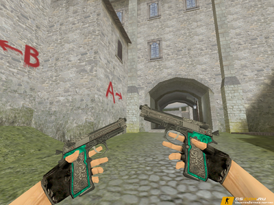 Модель Dual Berettas Королевская чета для CS 1.6