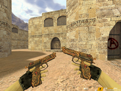 Модель Dual Elites Узор мертвеца для CS 1.6