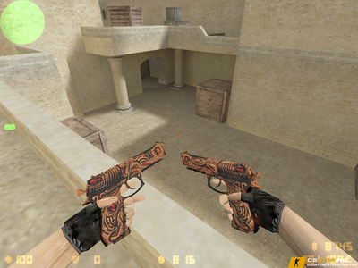 Модель Dual Berettas Сухостой для CS 1.6
