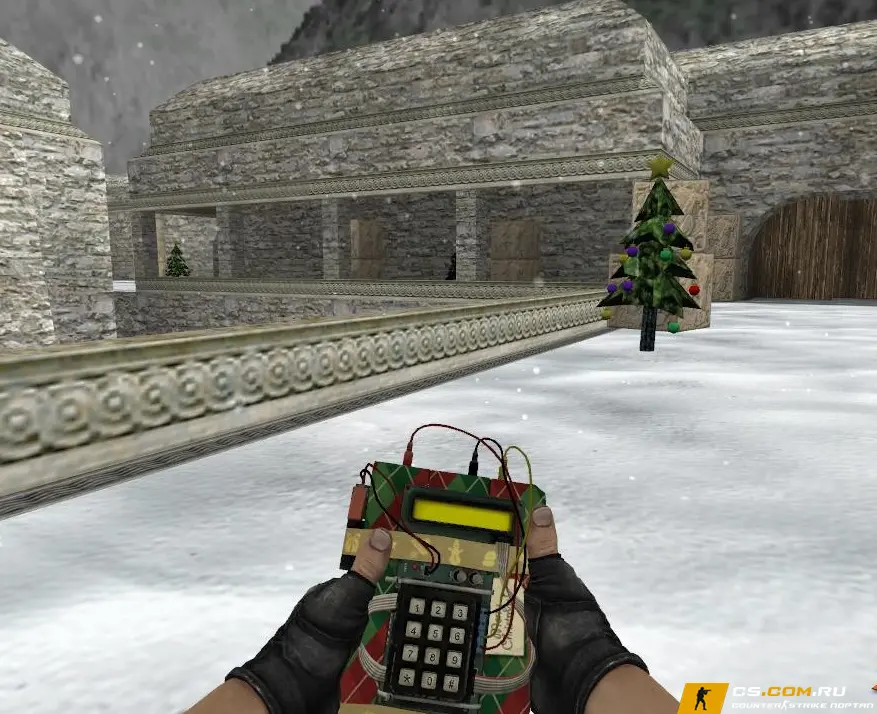 Новогодняя модель бомбы из CS:GO для CS 1.6