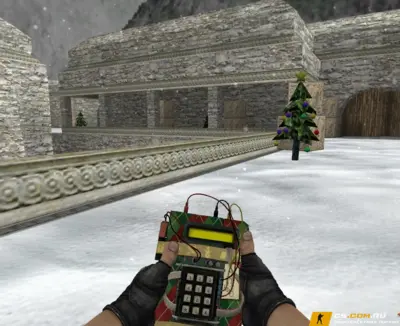 Новогодняя модель бомбы из CS:GO для CS 1.6