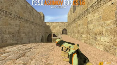 Модель P250 «Азимов» с анимацией осмотра для CS 1.6