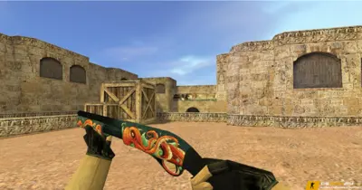 Модель HD Sawed-Off «Kraken» с анимацией осмотра для CS 1.6