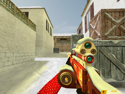 Модель «Новогодний пулемёт» для CS 1.6