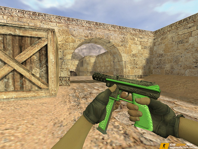 Модель TEC-9 «Мистер Грин» для CS 1.6
