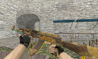 Скин «АК-47 - Treasure Hunter» из Standoff 2 для CS 1.6