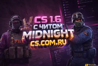 Counter Strike 1.6 (КС 1.6) с читом Midnight внутри