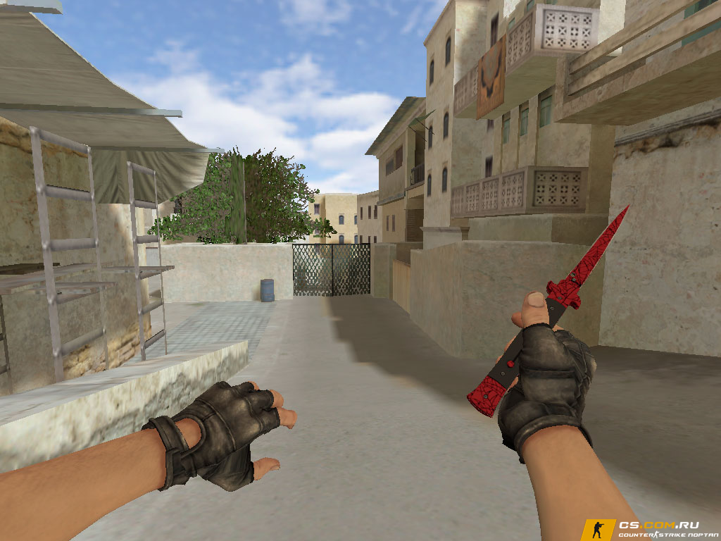 Модель нож Стилет «Кровавая паутина» для CS 1.6