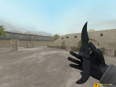 Модель ножа Фальшион «Ультрафиолет» для CS 1.6
