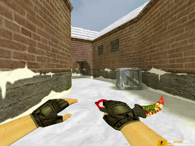 Модель ножа «Новогодний керамбит» для CS 1.6