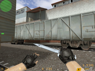 Модель Штык-нож «Серебряный Хром» для CS 1.6