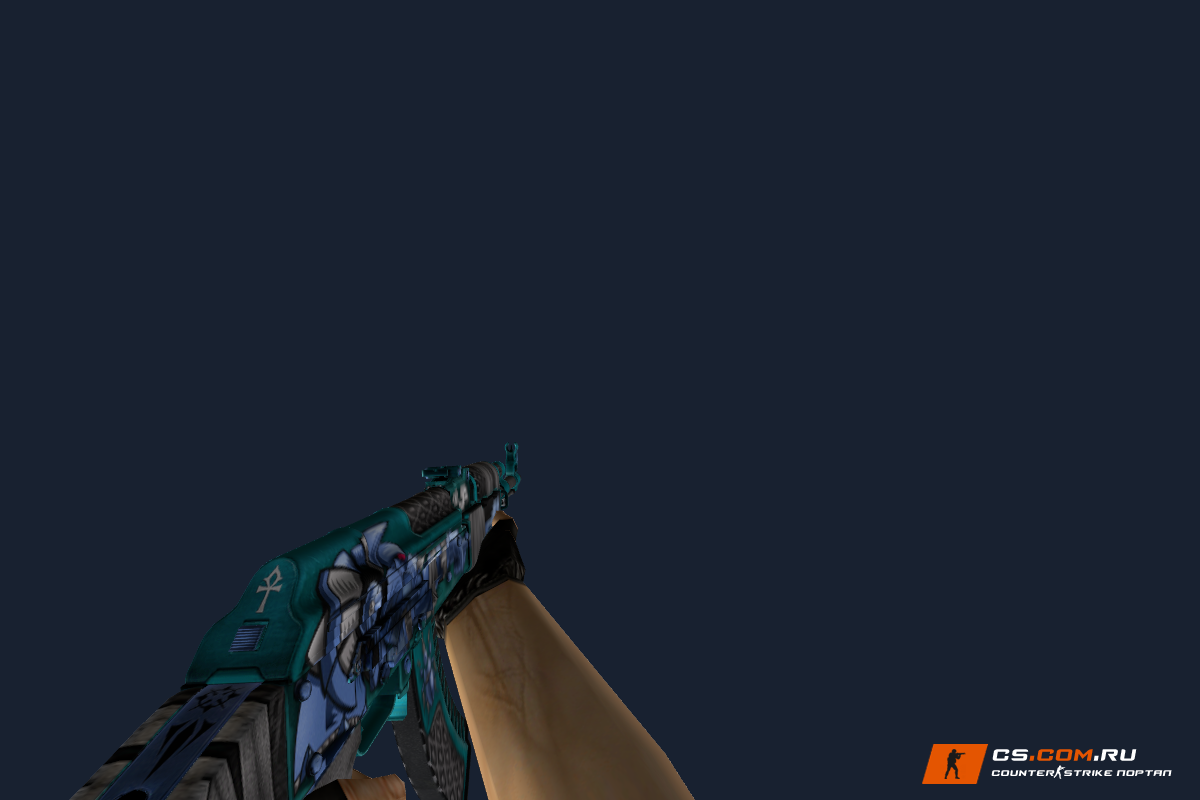 AK-47 Anubis Blue для CS 1.6