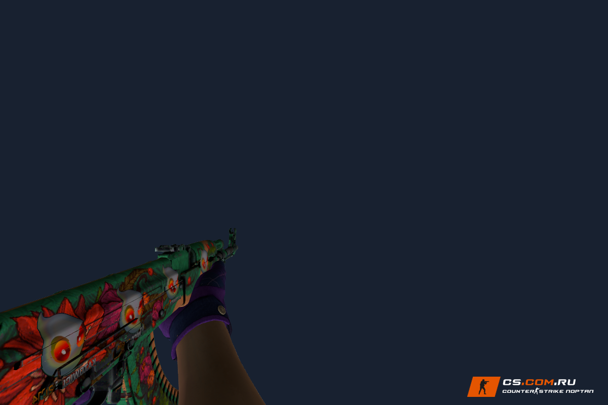 AK-47 Дикий лотос + Dignitas Holo для CS 1.6