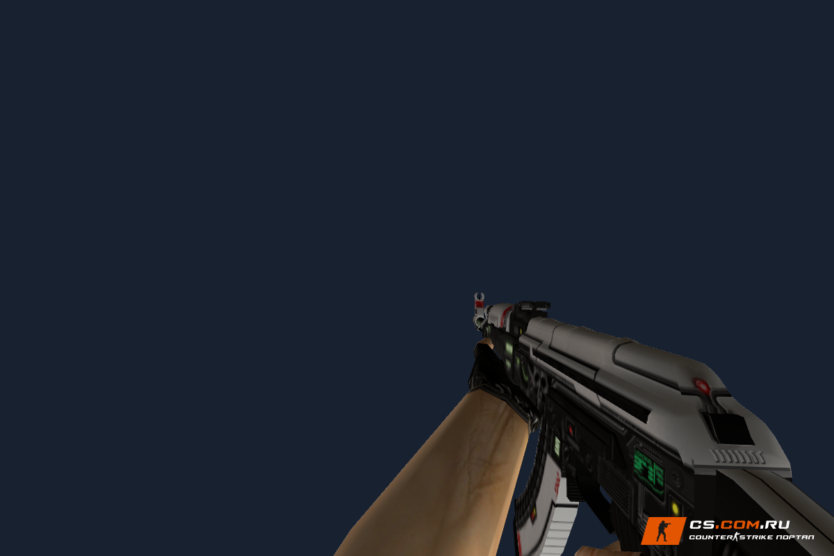 AK-47 Sci Fi Red для CS 1.6