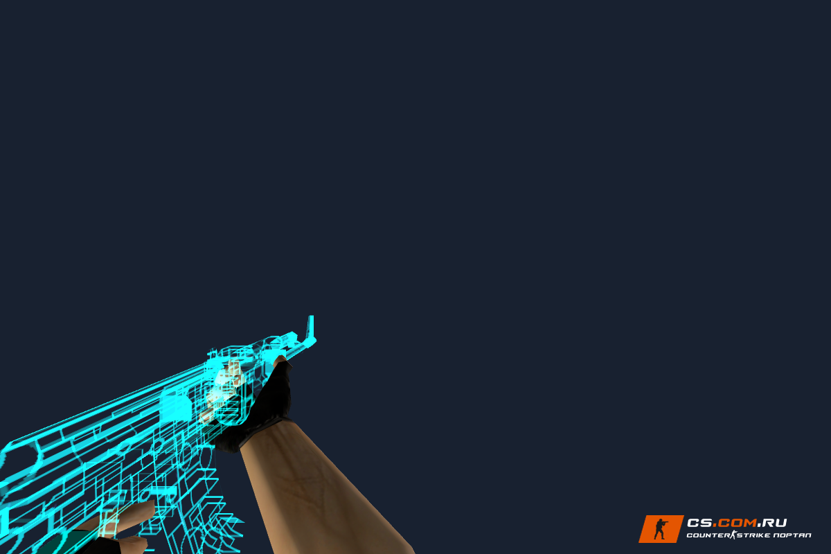 AK-47 TRON для CS 1.6