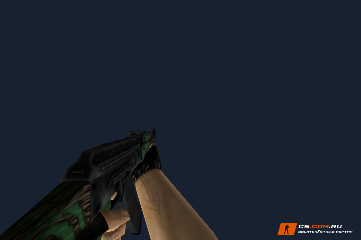 AK-47 Зелёный глянец (Green Laminate) для CS 1.6