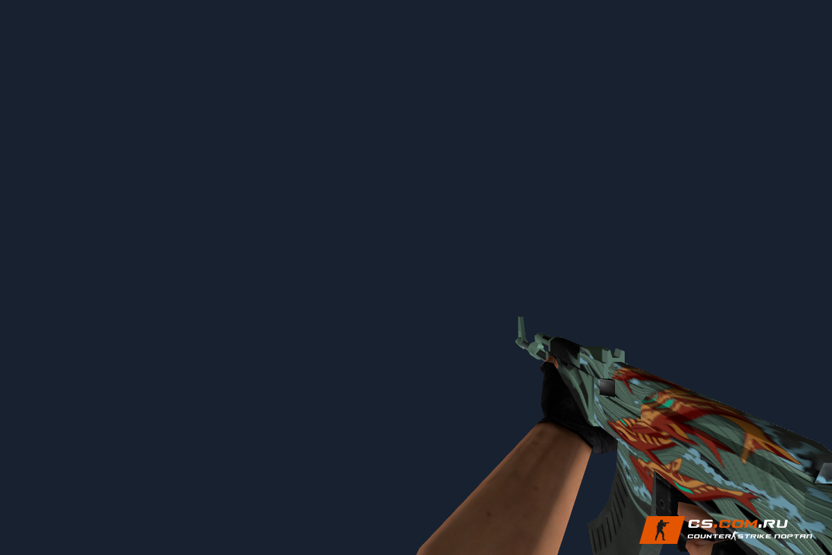 Default AK-47 Aquamarine Revenge для CS 1.6