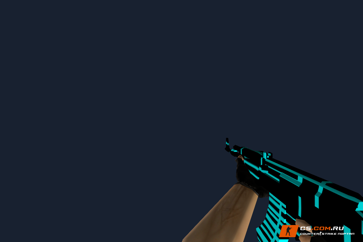 Default AK-47 Blue Lines для CS 1.6