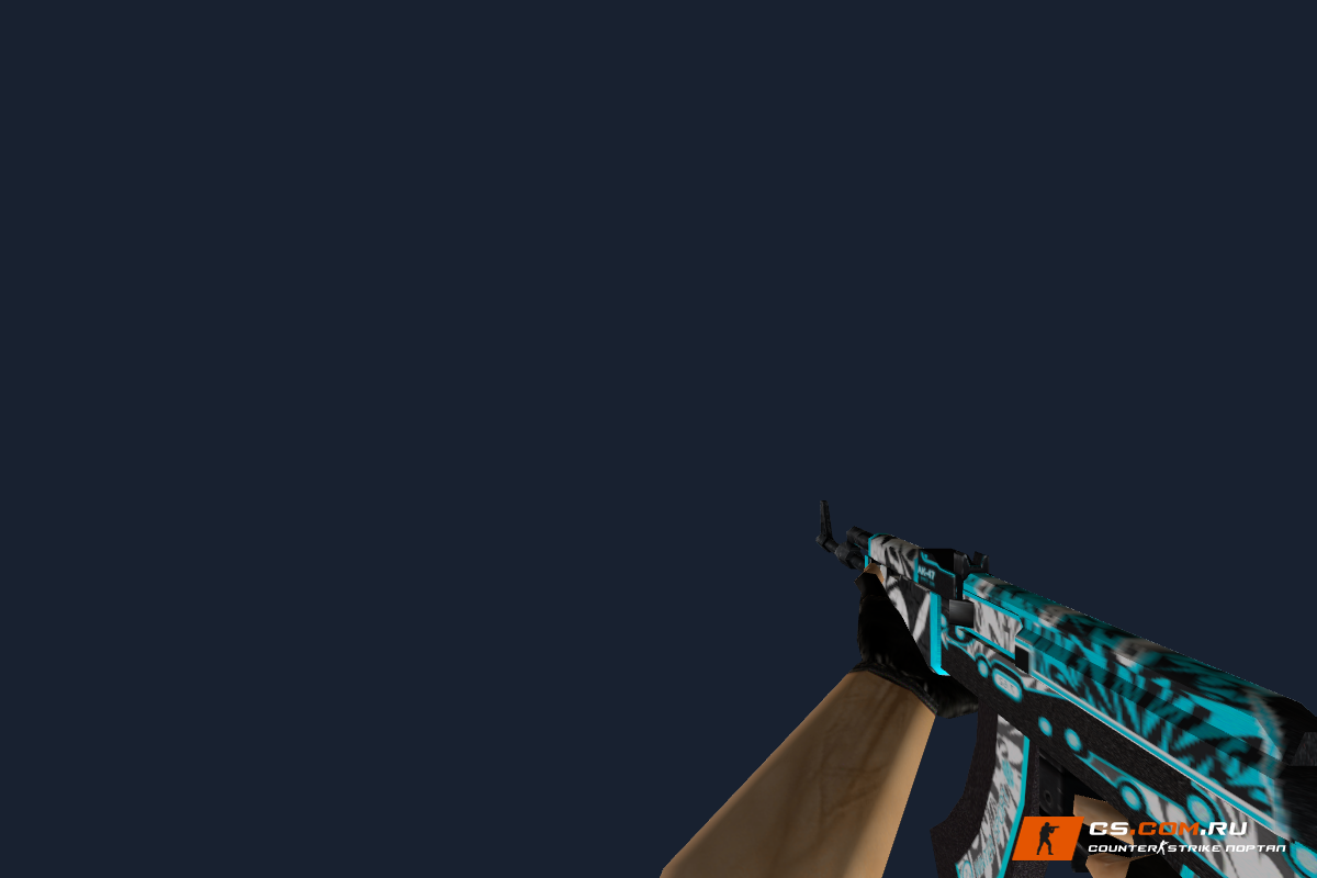 Default AK-47 Frontside Misty для CS 1.6