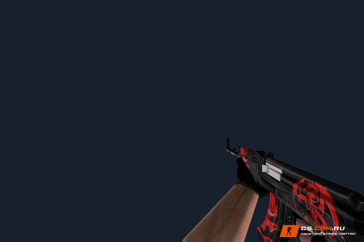Default AK-47 Red Dragon для CS 1.6