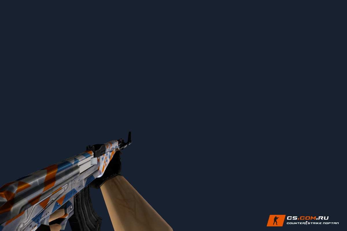 Default AK-47 Whiteout Edition для CS 1.6