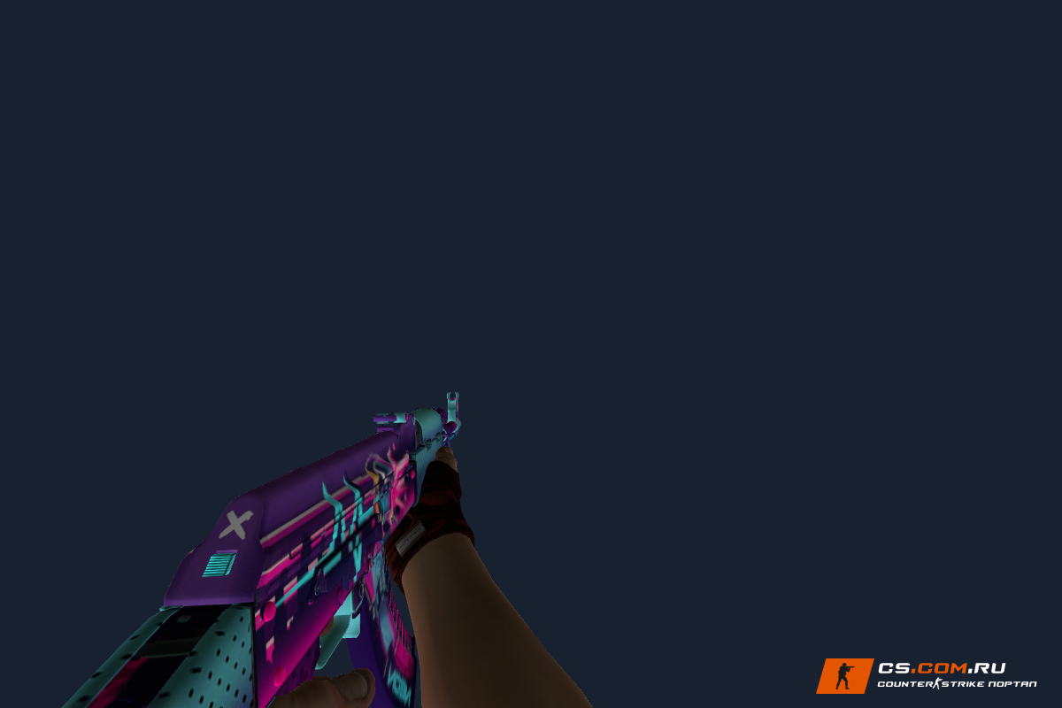 AK-47 Неоновый гонщик для CS 1.6