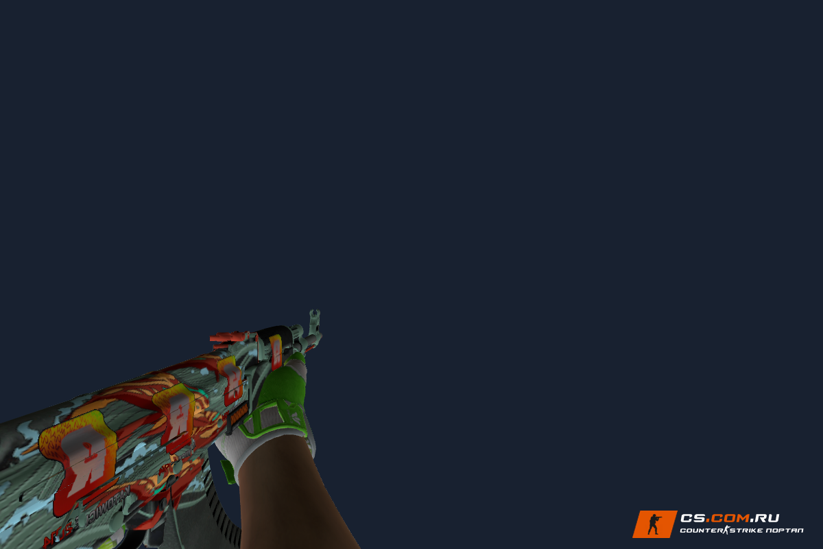StatTrack AK-47 Аквамариновая месть + Reason Holo для CS 1.6