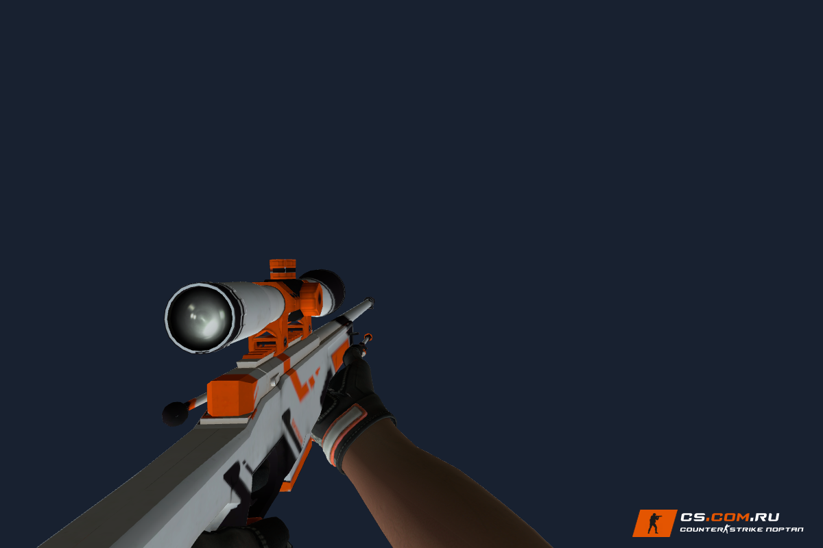AWP Азимов — с перчатками, 3 MDL, 8 звуков для CS 1.6