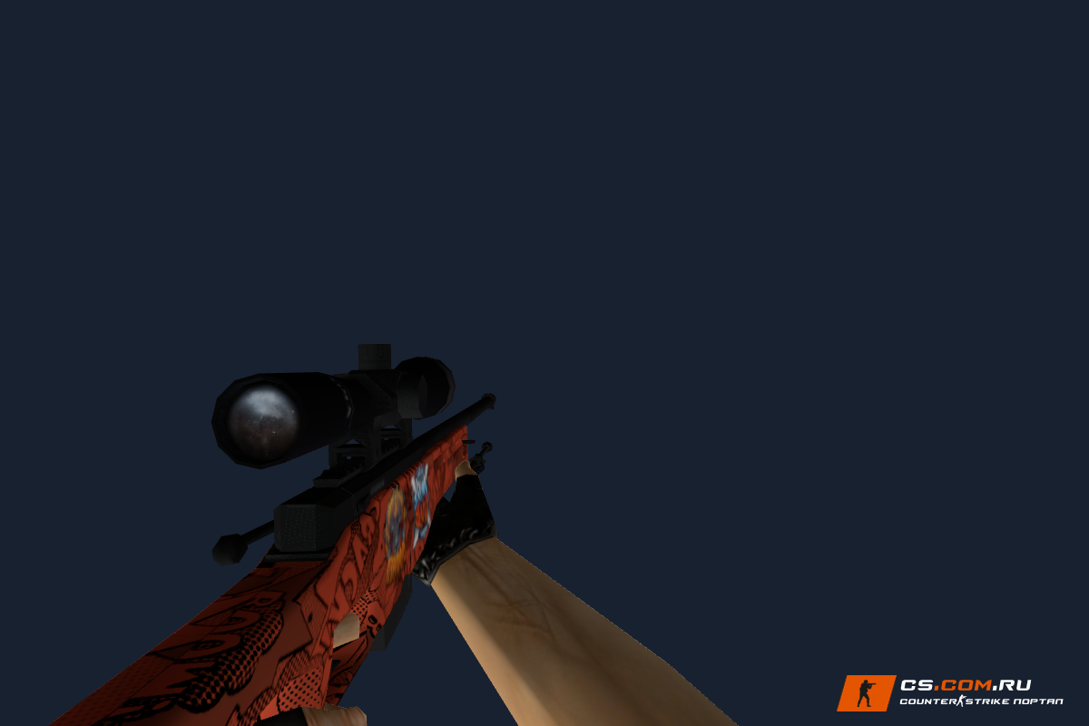AWP БАХ с наклейками для CS 1.6