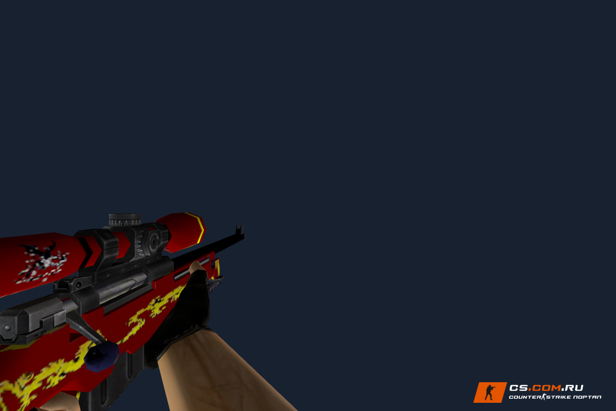 Default AWP Red Dragon для CS 1.6