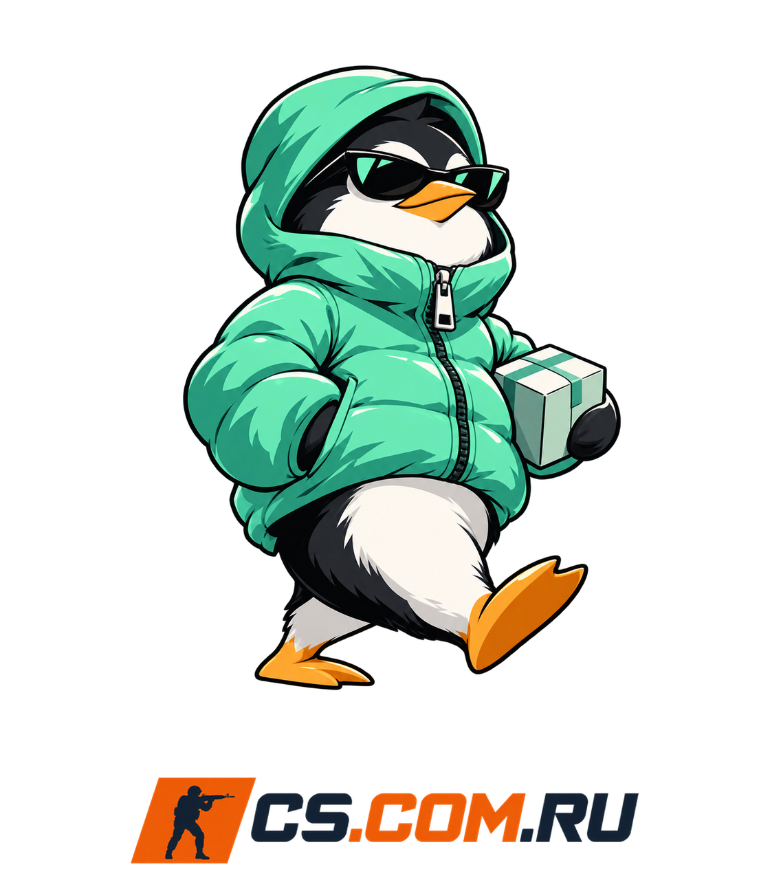 Спрей Пингвин-курьер для CS 1.6