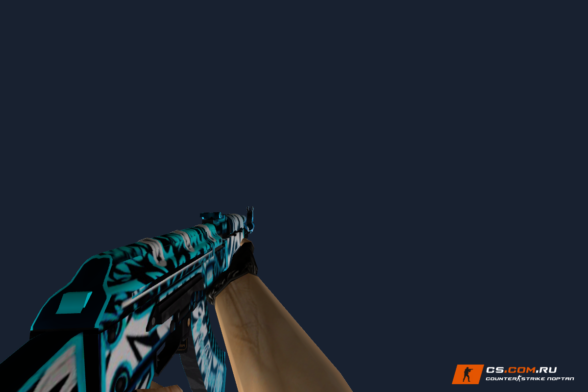AK-47 Снежный вихрь — 3 MDL, 0 звуков для CS 1.6
