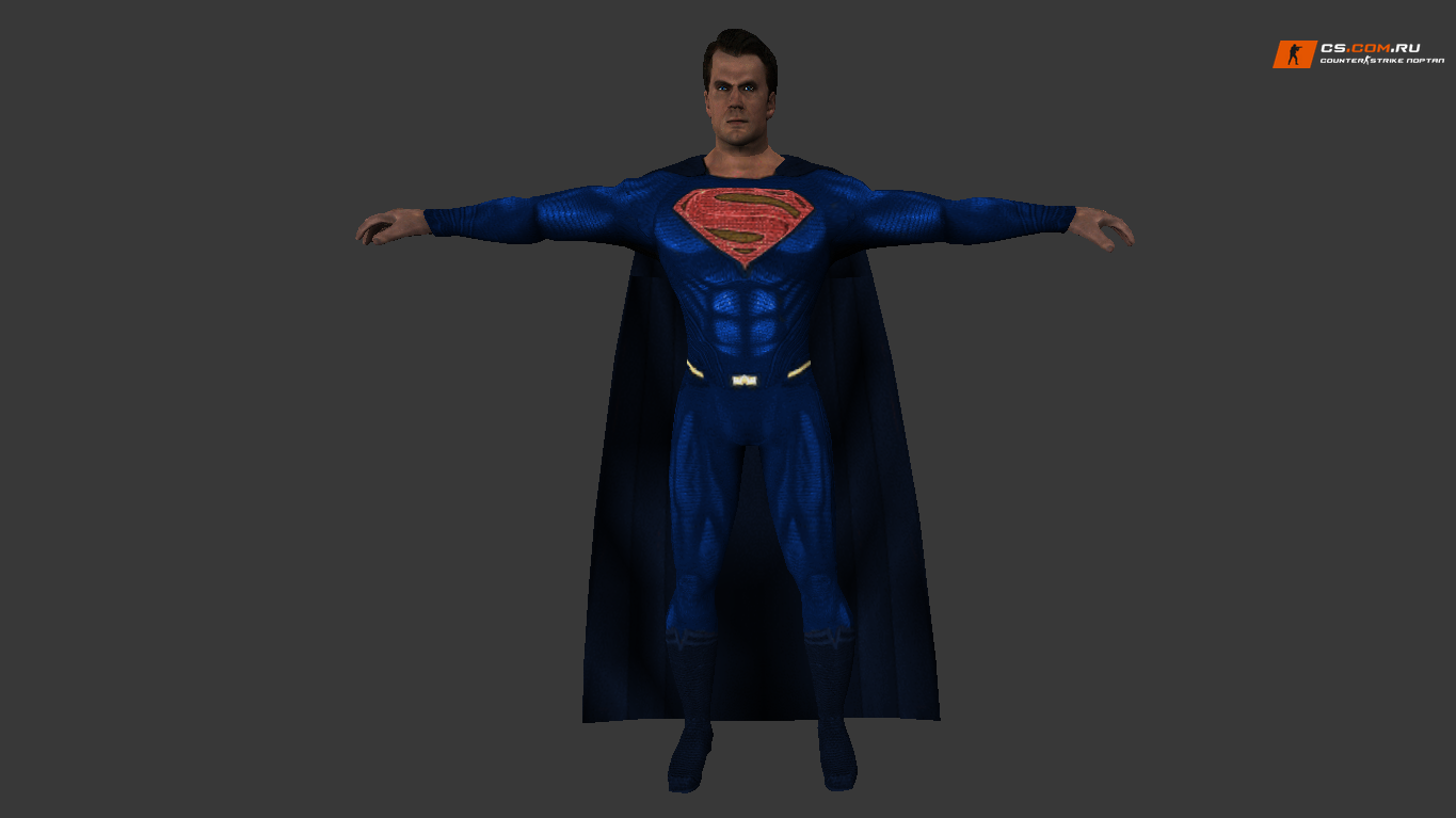 Мужская модель Superman для CS 1.6 — скриншот 1