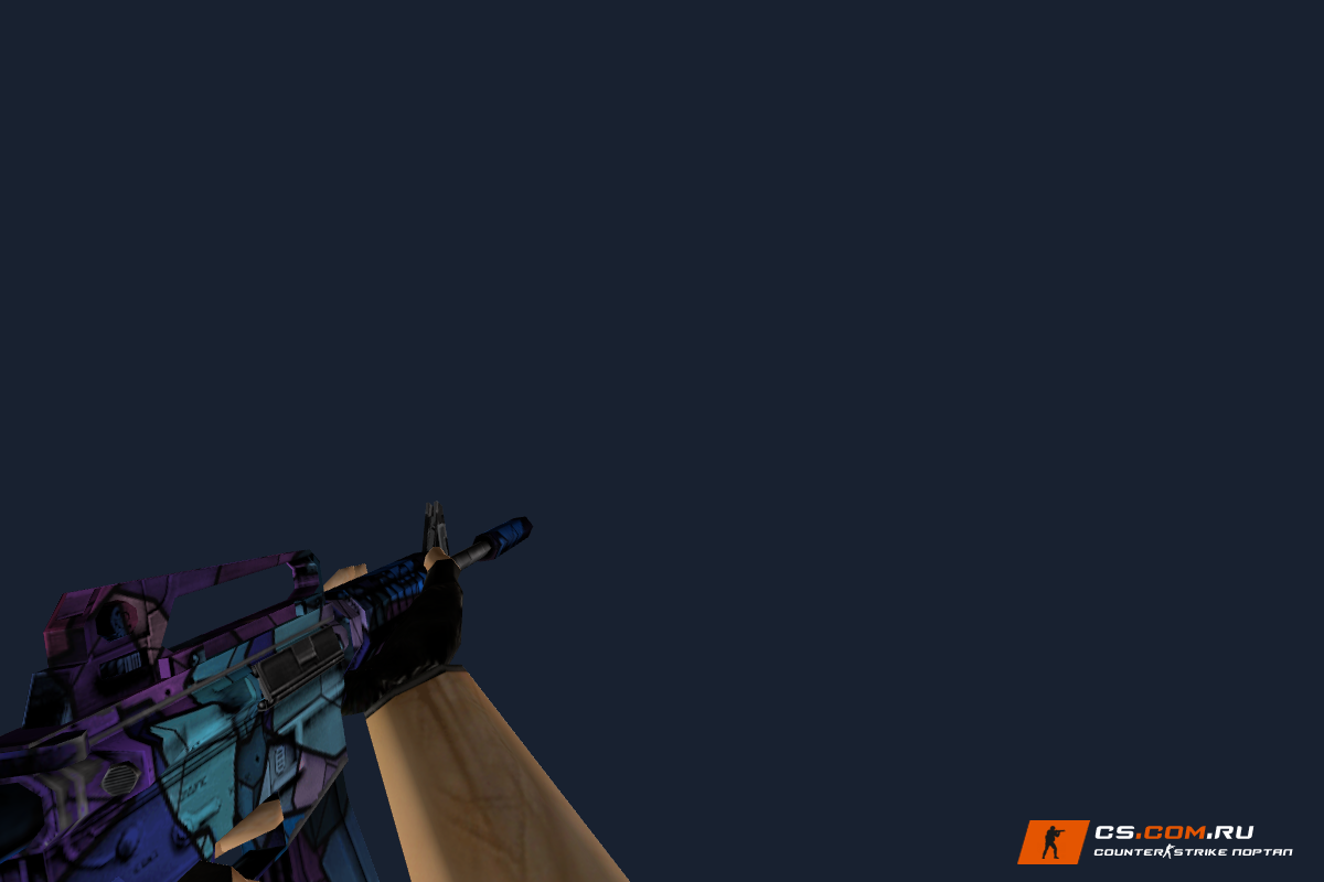 Default M4A1 Colored для CS 1.6