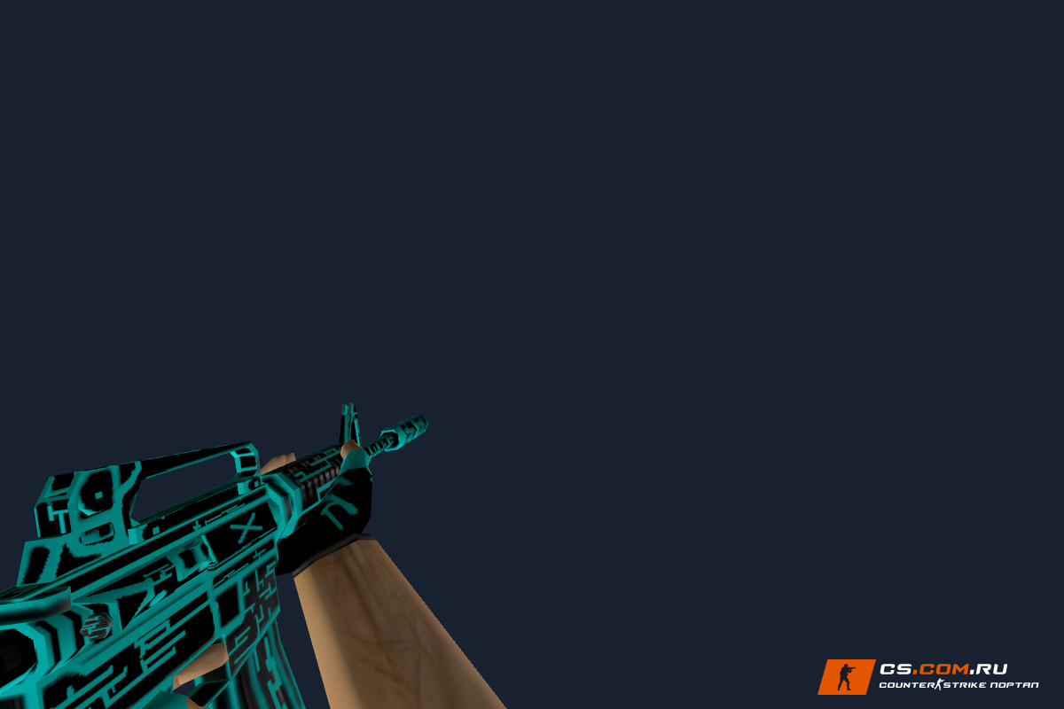 Default M4A1 Neon Electro для CS 1.6