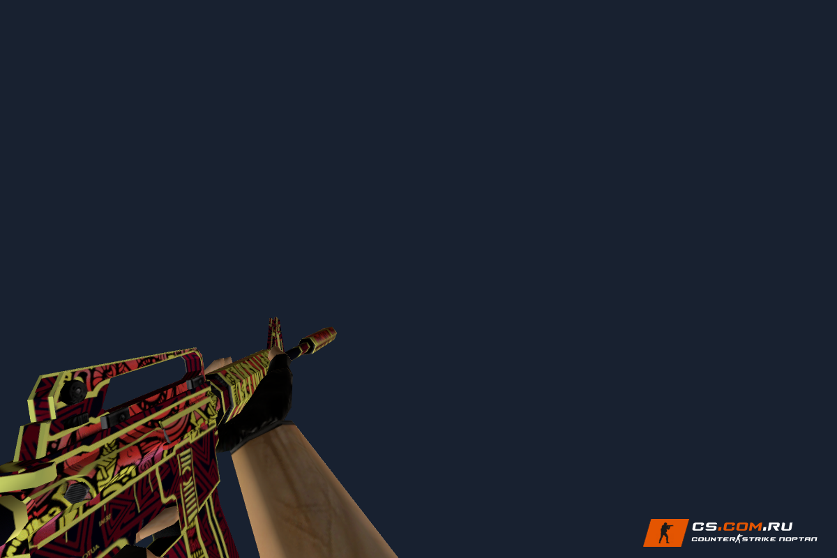 Default M4A1 Огонь Чантико для CS 1.6