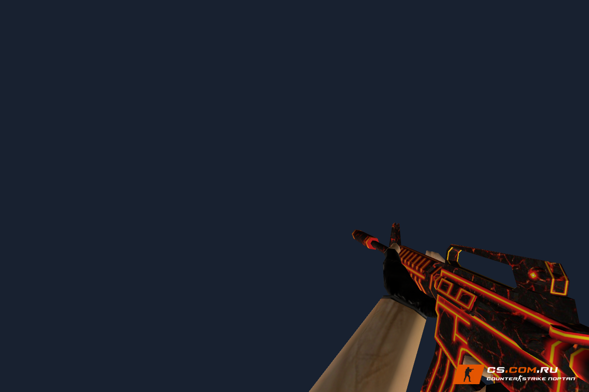 M4A1 Hot Lava для CS 1.6